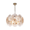 Lampa wisząca szklana brązowa 8-punktowa MOD007PL-08G z serii Aster - Lampy Maytoni