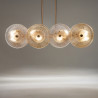 Lampa wisząca szklana złota 8-punktowa MOD007PL-08G1 z serii Aster - Lampy Maytoni
