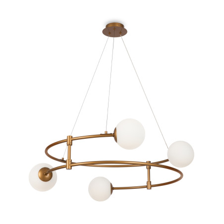 Lampa wisząca szklana brązowa 4-punktowa MOD317PL-04G z serii Balance - Lampy Maytoni