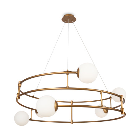 Lampa wisząca szklana brązowa 6-punktowa MOD317PL-06G z serii Balance - Lampy Maytoni
