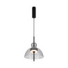 Lampa wisząca szklana czarna MOD185PL-L11B3K1 z serii Bangkok - Lampy Maytoni