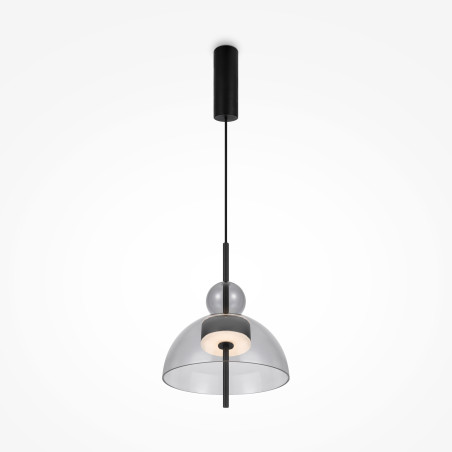 Lampa wisząca szklana czarna MOD185PL-L11B3K1 z serii Bangkok - Lampy Maytoni
