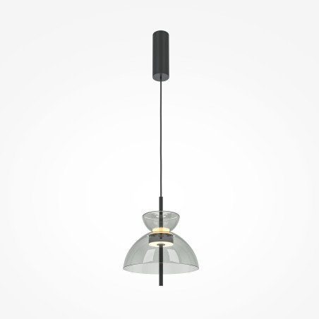 Lampa wisząca szklana czarna MOD185PL-L11B3K2 z serii Bangkok - Lampy Maytoni