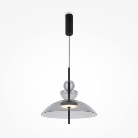 Lampa wisząca szklana czarna MOD185PL-L11B3K3 z serii Bangkok - Lampy Maytoni
