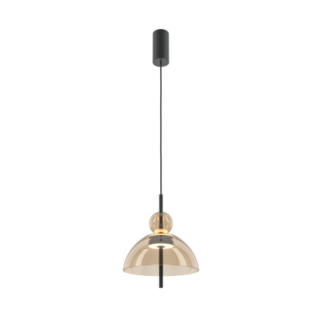 Lampa wisząca szklana czarna MOD185PL-L12CG3K1 z serii Bangkok - Lampy Maytoni