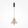Lampa wisząca szklana czarna MOD185PL-L12CG3K2 z serii Bangkok - Lampy Maytoni