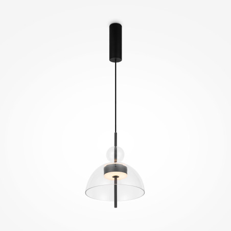 Lampa wisząca szklana czarna MOD185PL-L6B3K1 z serii Bangkok - Lampy Maytoni