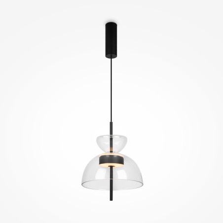Lampa wisząca szklana czarna MOD185PL-L6B3K2 z serii Bangkok - Lampy Maytoni