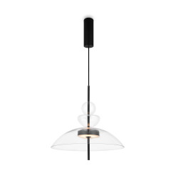 Lampa wisząca szklana czarna MOD185PL-L6B3K3 z serii Bangkok - Lampy Maytoni