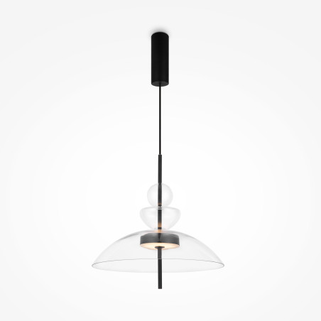 Lampa wisząca szklana czarna MOD185PL-L6B3K3 z serii Bangkok - Lampy Maytoni