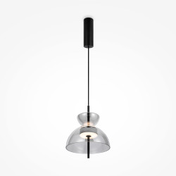 Lampa wisząca szklana czarna MOD185PL-L6B3K5 z serii Bangkok - Lampy Maytoni