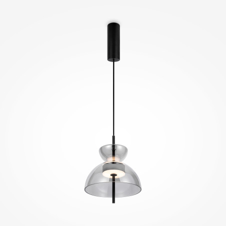 Lampa wisząca szklana czarna MOD185PL-L6B3K5 z serii Bangkok - Lampy Maytoni