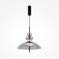 Lampa wisząca szklana czarna MOD185PL-L6B3K6 z serii Bangkok - Lampy Maytoni