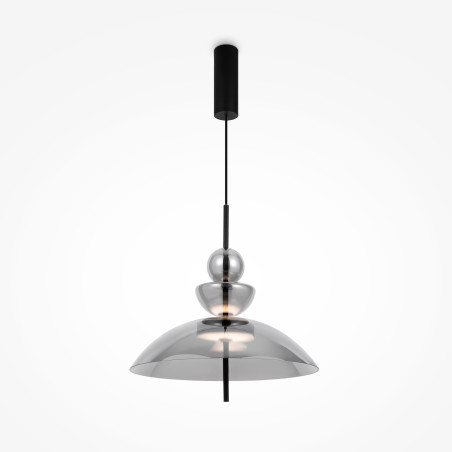 Lampa wisząca szklana czarna MOD185PL-L6B3K6 z serii Bangkok - Lampy Maytoni