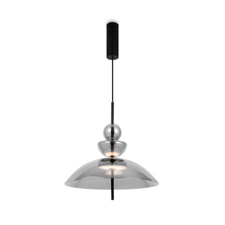 Lampa wisząca szklana czarna MOD185PL-L6B3K6 z serii Bangkok - Lampy Maytoni