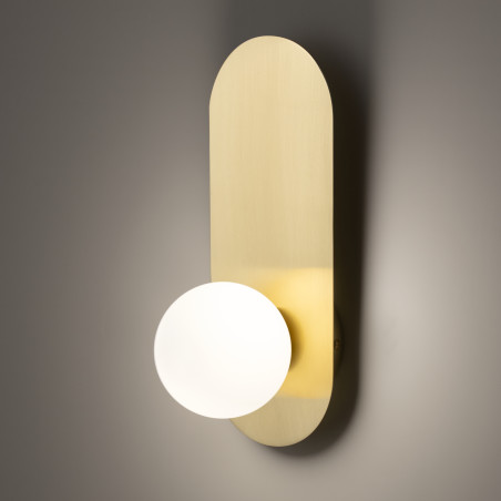 Kinkiet szklany złoty MOD419WL-01G z serii Bao - Lampy Maytoni