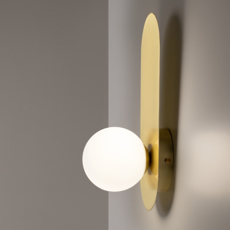 Kinkiet szklany złoty MOD419WL-01G z serii Bao - Lampy Maytoni
