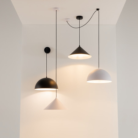 Lampa wisząca metalowa czarna MOD167PL-01B z serii Basic colors - Lampy Maytoni