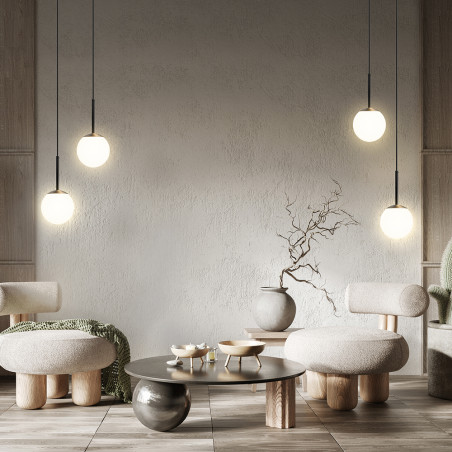 Lampa wisząca szklana czarna MOD321PL-01B z serii Basic form - Lampy Maytoni