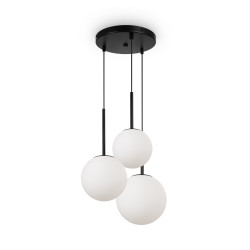 Lampa wisząca szklana czarna 3-punktowa MOD321PL-03B z serii Basic form - Lampy Maytoni