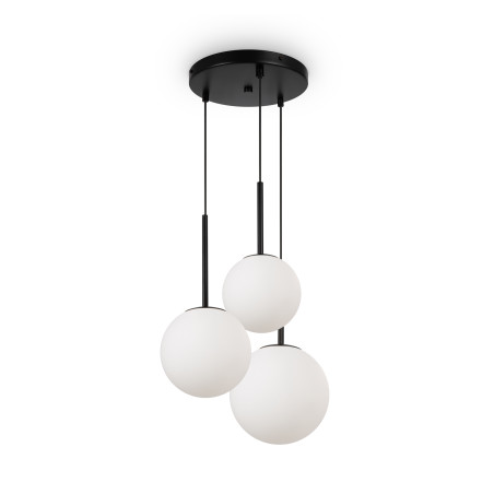 Lampa wisząca szklana czarna 3-punktowa MOD321PL-03B z serii Basic form - Lampy Maytoni
