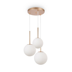 Lampa wisząca szklana złota 3-punktowa MOD321PL-03G1 z serii Basic form - Lampy Maytoni