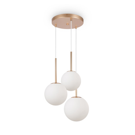 Lampa wisząca szklana złota 3-punktowa MOD321PL-03G1 z serii Basic form - Lampy Maytoni