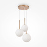 Lampa wisząca szklana złota 3-punktowa MOD321PL-03G1 z serii Basic form - Lampy Maytoni