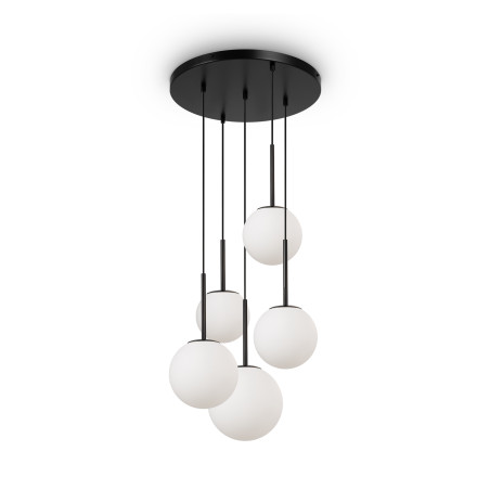 Lampa wisząca szklana czarna 5-punktowa MOD321PL-05B z serii Basic form - Lampy Maytoni
