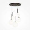 Lampa wisząca szklana czarna 5-punktowa MOD321PL-05B z serii Basic form - Lampy Maytoni