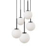 Lampa wisząca szklana czarna 5-punktowa MOD321PL-05B z serii Basic form - Lampy Maytoni