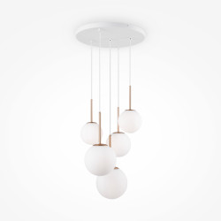 Lampa wisząca szklana złota 5-punktowa MOD321PL-05G z serii Basic form - Lampy Maytoni