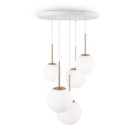 Lampa wisząca szklana złota 5-punktowa MOD321PL-05G z serii Basic form - Lampy Maytoni