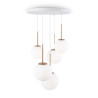 Lampa wisząca szklana złota 5-punktowa MOD321PL-05G z serii Basic form - Lampy Maytoni