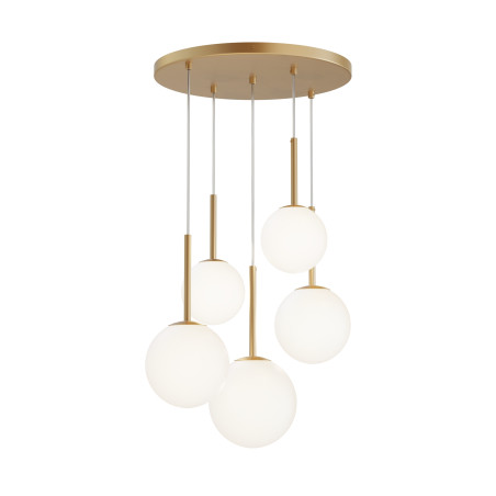 Lampa wisząca szklana złota 5-punktowa MOD321PL-05G1 z serii Basic form - Lampy Maytoni