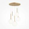 Lampa wisząca szklana złota 5-punktowa MOD321PL-05G1 z serii Basic form - Lampy Maytoni