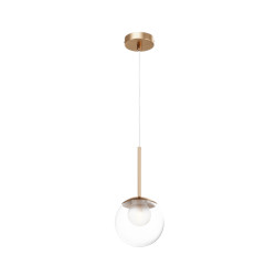 Lampa wisząca szklana złota MOD521PL-01G1 z serii Basic form - Lampy Maytoni