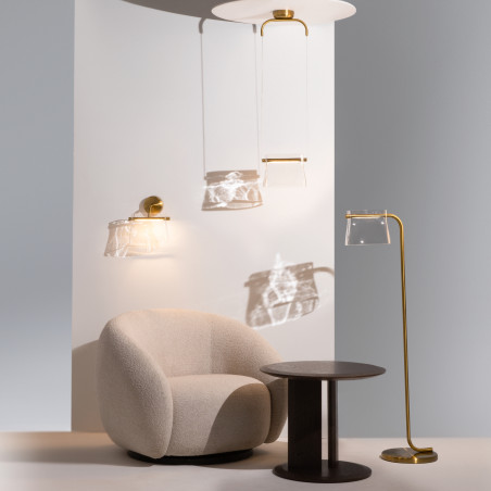 Lampa podłogowa szklana mosiężna MOD170FL-L8BS3K z serii Cabaret - Lampy Maytoni