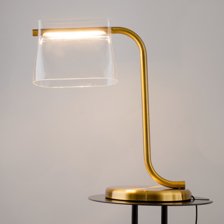 Lampa stołowa szklana mosiężna MOD170TL-L8BS3K z serii Cabaret - Lampy Maytoni