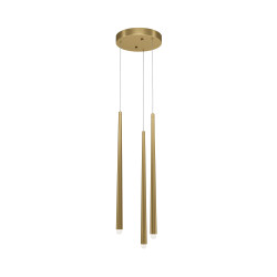 Lampa wisząca aluminiowa mosiężna MOD132PL-L18BSK z serii Cascade - Lampy Maytoni
