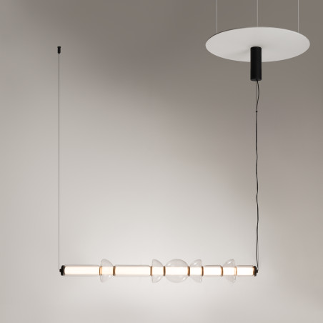 Lampa wisząca szklana czarna MOD210PL-L39B3K z serii Cosmo - Lampy Maytoni