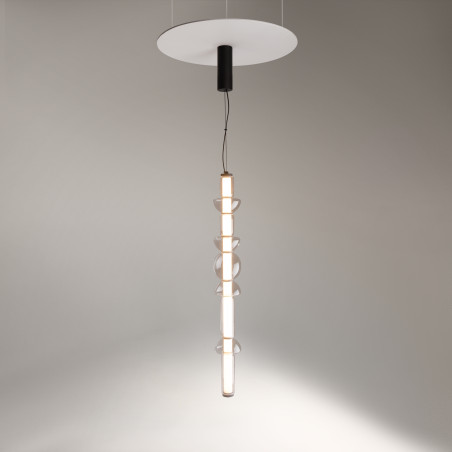 Lampa wisząca szklana czarna MOD210PL-L39B3K z serii Cosmo - Lampy Maytoni