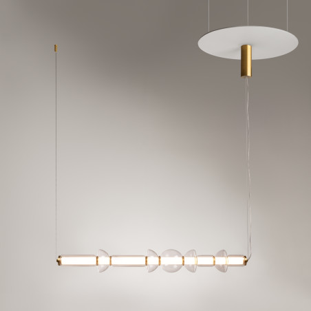 Lampa wisząca szklana mosiężna MOD210PL-L39BS3K z serii Cosmo - Lampy Maytoni