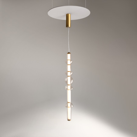 Lampa wisząca szklana mosiężna MOD210PL-L39BS3K z serii Cosmo - Lampy Maytoni