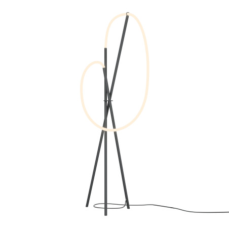 Lampa podłogowa silikonowa czarna MOD369FL-L36B3K z serii Crochet - Lampy Maytoni