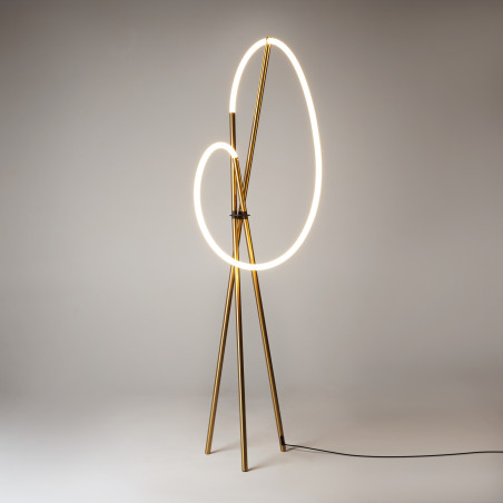 Lampa podłogowa silikonowa mosiężna MOD369FL-L36BS3K z serii Crochet - Lampy Maytoni