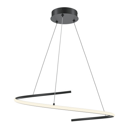Lampa wisząca silikonowa czarna MOD242PL-L33BK z serii Curve - Lampy Maytoni
