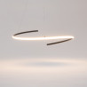 Lampa wisząca silikonowa czarna MOD242PL-L33BK z serii Curve - Lampy Maytoni