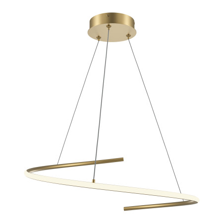 Lampa wisząca silikonowa mosiężna MOD242PL-L33BSK z serii Curve - Lampy Maytoni