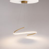 Lampa wisząca silikonowa mosiężna MOD242PL-L33BSK z serii Curve - Lampy Maytoni